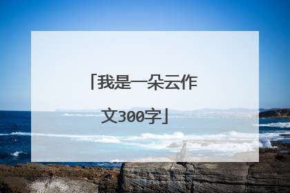 我是一朵云作文300字