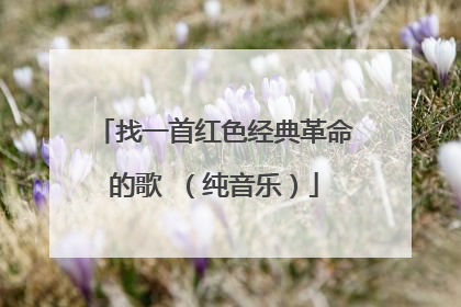 找一首红色经典革命的歌 (纯音乐)