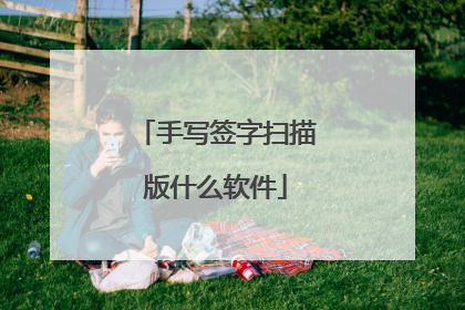 手写签字扫描版什么软件