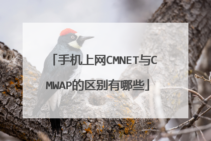 手机上网CMNET与CMWAP的区别有哪些