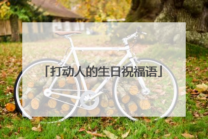 打动人的生日祝福语