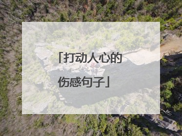 打动人心的伤感句子
