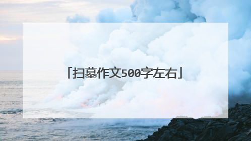 扫墓作文500字左右