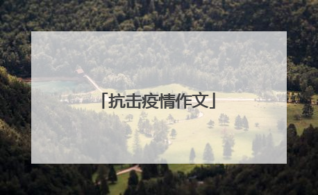 抗击疫情作文