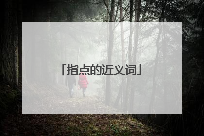 指点的近义词