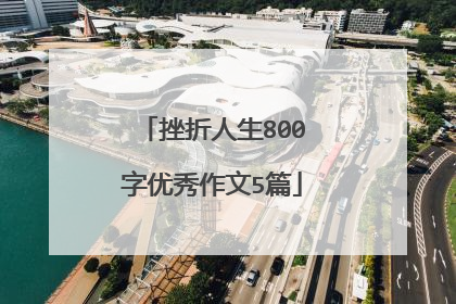 挫折人生800字优秀作文5篇