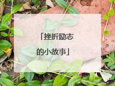 挫折励志的小故事