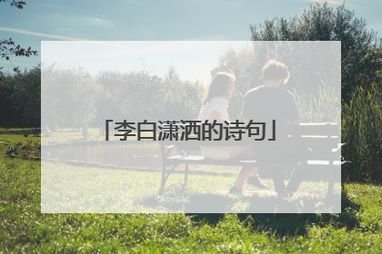 李白潇洒的诗句