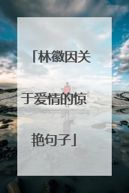 林徽因关于爱情的惊艳句子