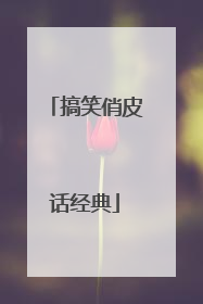 搞笑俏皮话经典