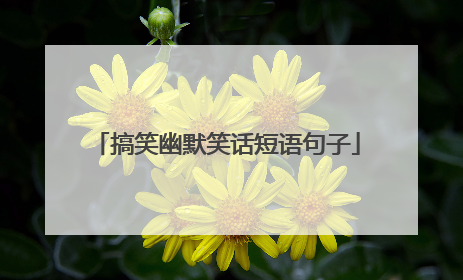 搞笑幽默笑话短语句子