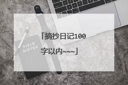 摘抄日记100字以内~~~