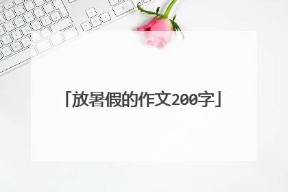 放暑假的作文200字