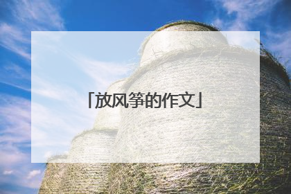放风筝的作文