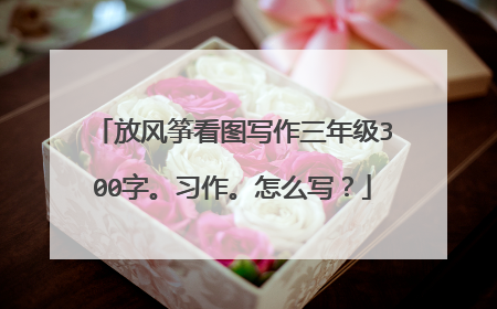 放风筝看图写作三年级300字。习作。怎么写？