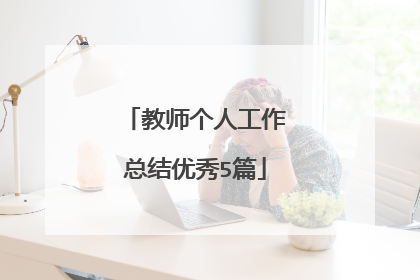 教师个人工作总结优秀5篇