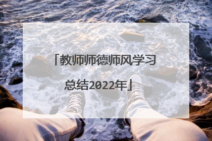 教师师德师风学习总结2022年