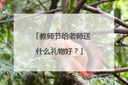 教师节给老师送什么礼物好?