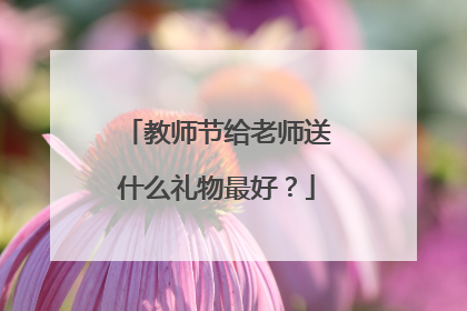 教师节给老师送什么礼物最好？