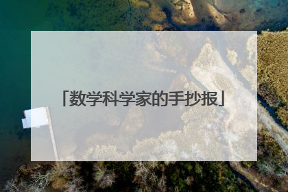 数学科学家的手抄报