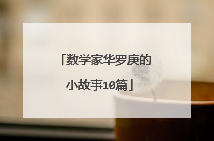 数学家华罗庚的小故事10篇