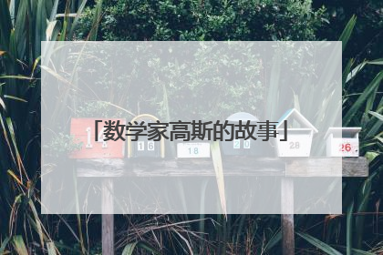 数学家高斯的故事