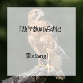 数学教研活动记录xiang