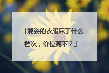 斓姿的衣服属于什么档次，价位高不？
