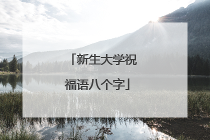 新生大学祝福语八个字