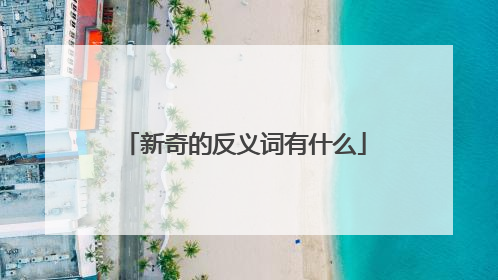 新奇的反义词有什么