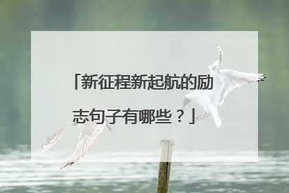 新征程新起航的励志句子有哪些？