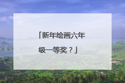 新年绘画六年级一等奖?