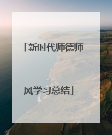 新时代师德师风学习总结