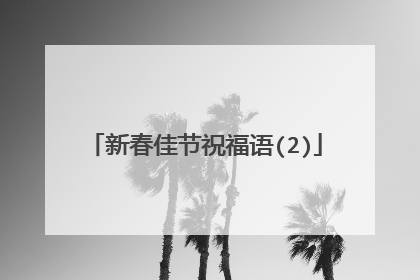 新春佳节祝福语(2)