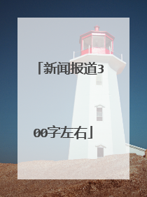 新闻报道300字左右