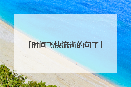 时间飞快流逝的句子