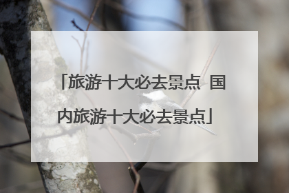 旅游十大必去景点 国内旅游十大必去景点