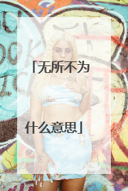 无所不为什么意思