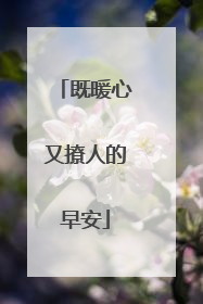 既暖心又撩人的早安