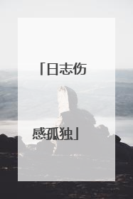 日志伤感孤独