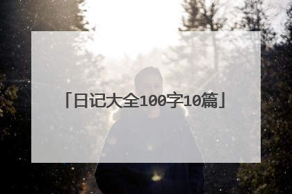 日记大全100字10篇