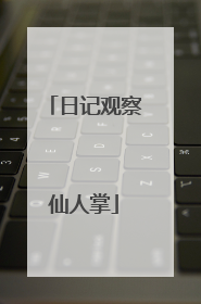 日记观察仙人掌