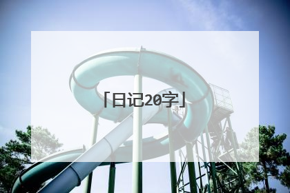 日记20字