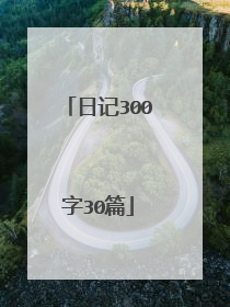 日记300字30篇