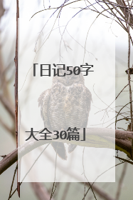 日记50字大全30篇
