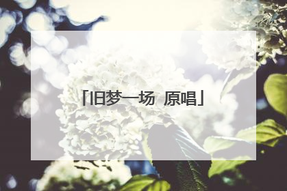 旧梦一场 原唱