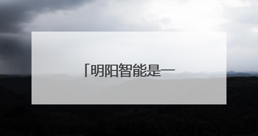 明阳智能是一家什么公司?