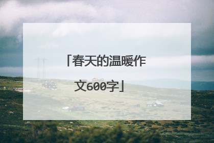 春天的温暖作文600字