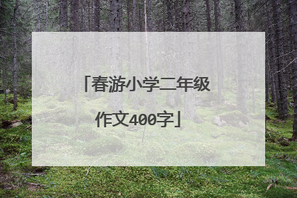 春游小学二年级作文400字