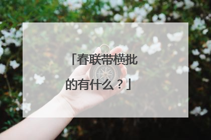 春联带横批的有什么?